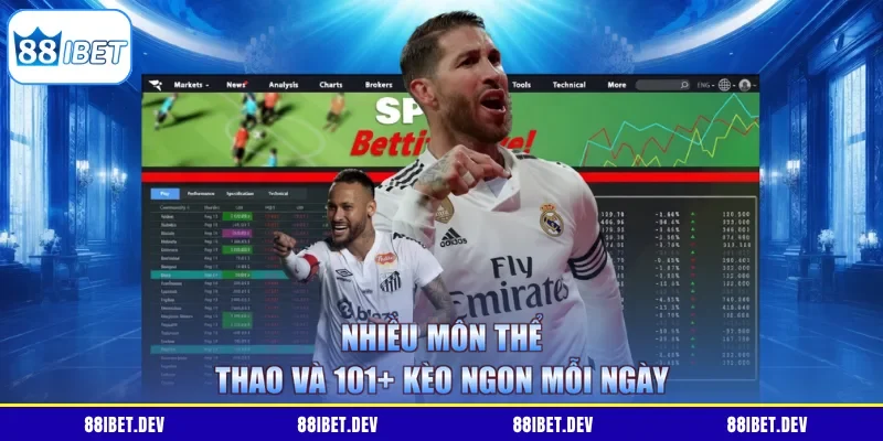 Nhiều môn thể thao và 101+ kèo ngon mỗi ngày